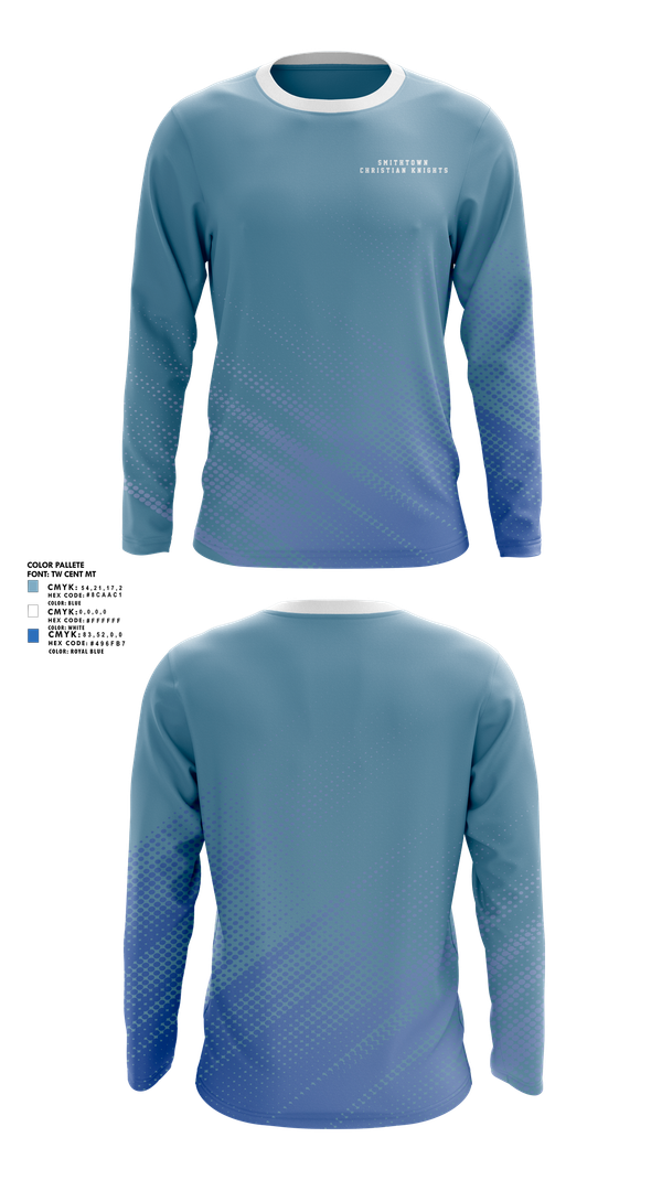 Long Sleeve Performance Shirt, smithtown christian knights, Men's Soccer, Teamtime, Team time, sublimation, custom sports apparel, team uniforms, spirit wear, spiritwear, sports uniforms, custom shirts, team store, custom team store, fundraiser sports, apparel fundraiser