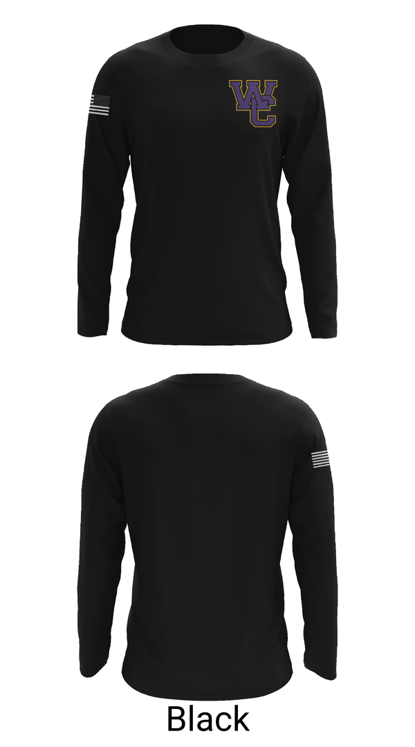 Long Sleeve Performance Shirt, Woodcrest Christian, Cross Country, Teamtime, Team time, sublimation, custom sports apparel, team uniforms, spirit wear, spiritwear, sports uniforms, custom shirts, team store, custom team store, fundraiser sports, apparel fundraiser