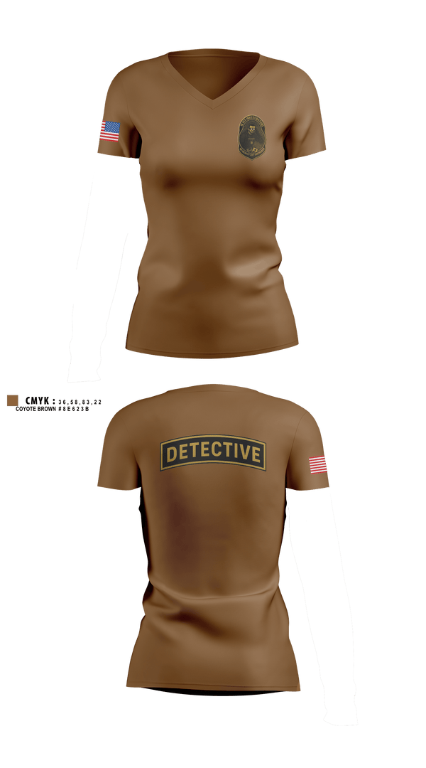 Womens Short Sleeve Vneck Shirt, 18 Security Forces Squadron, Air Force, Teamtime, Team time, sublimation, custom sports apparel, team uniforms, spirit wear, spiritwear, sports uniforms, custom shirts, team store, custom team store, fundraiser sports, apparel fundraiser