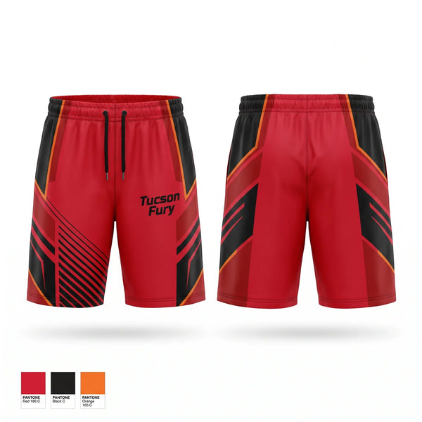 Athletic Shorts With Pockets, Tucson Fury, Softball, Teamtime, Team time, sublimation, custom sports apparel, team uniforms, spirit wear, spiritwear, sports uniforms, custom shirts, team store, custom team store, fundraiser sports, apparel fundraiser