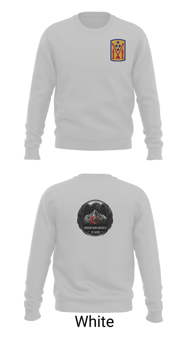 Crew Neck Sweatshirt, 11th MDB, Army, Teamtime, Team time, sublimation, custom sports apparel, team uniforms, spirit wear, spiritwear, sports uniforms, custom shirts, team store, custom team store, fundraiser sports, apparel fundraiser
