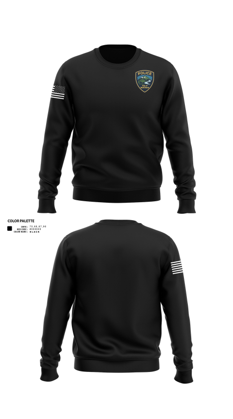 Crew Neck Sweatshirt, North Bend PD, Police, Teamtime, Team time, sublimation, custom sports apparel, team uniforms, spirit wear, spiritwear, sports uniforms, custom shirts, team store, custom team store, fundraiser sports, apparel fundraiser