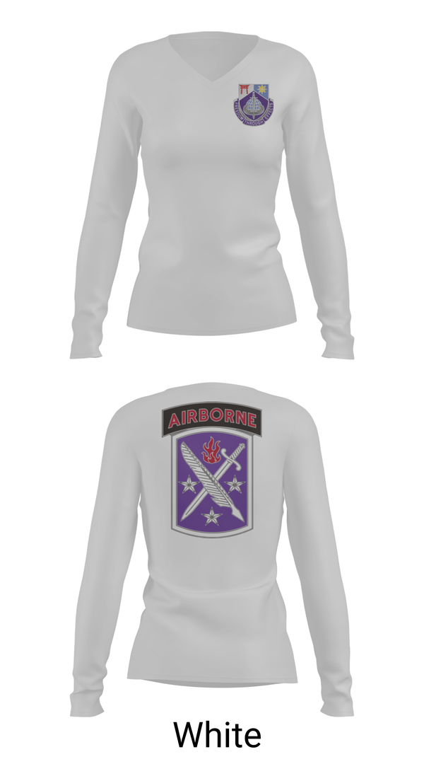 Womens Long Sleeve Vneck Shirt, 97th Civil Affairs97th Civil Affairs, Army, Teamtime, Team time, sublimation, custom sports apparel, team uniforms, spirit wear, spiritwear, sports uniforms, custom shirts, team store, custom team store, fundraiser sports, apparel fundraiser
