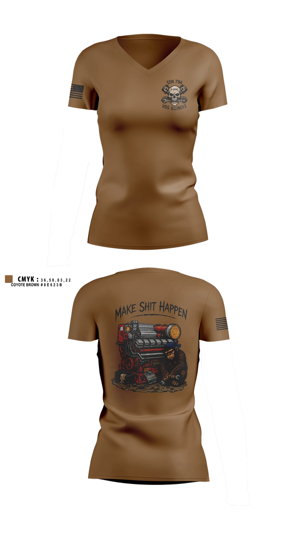 Womens Short Sleeve Vneck Shirt, A GANG, Navy, Teamtime, Team time, sublimation, custom sports apparel, team uniforms, spirit wear, spiritwear, sports uniforms, custom shirts, team store, custom team store, fundraiser sports, apparel fundraiser