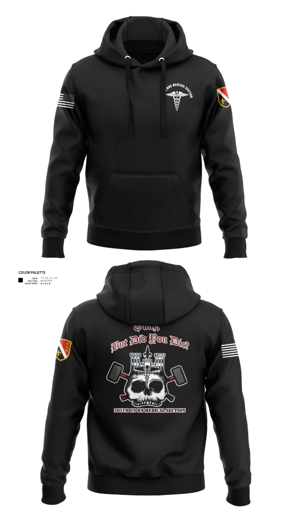 Hoodie, 205th HHC MEDICAL SECTION, , Teamtime, Team time, sublimation, custom sports apparel, team uniforms, spirit wear, spiritwear, sports uniforms, custom shirts, team store, custom team store, fundraiser sports, apparel fundraiser