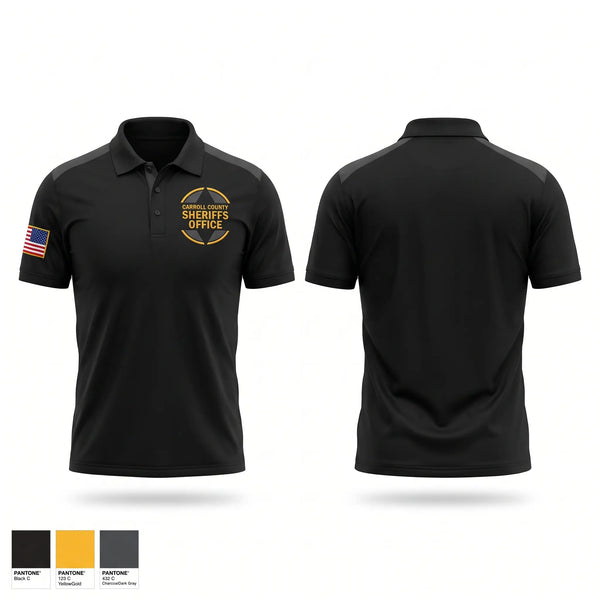 Short Sleeve Performance Polo, Carroll County Sheriff's Office, Police, Teamtime, Team time, sublimation, custom sports apparel, team uniforms, spirit wear, spiritwear, sports uniforms, custom shirts, team store, custom team store, fundraiser sports, apparel fundraiser