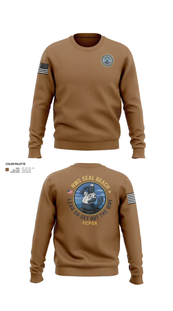 Crew Neck Sweatshirt, NWS (Naval Weapons Station) Seal Beach, , Teamtime, Team time, sublimation, custom sports apparel, team uniforms, spirit wear, spiritwear, sports uniforms, custom shirts, team store, custom team store, fundraiser sports, apparel fundraiser