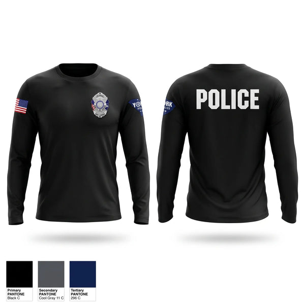 Long Sleeve Performance Shirt, York police, Police, Teamtime, Team time, sublimation, custom sports apparel, team uniforms, spirit wear, spiritwear, sports uniforms, custom shirts, team store, custom team store, fundraiser sports, apparel fundraiser