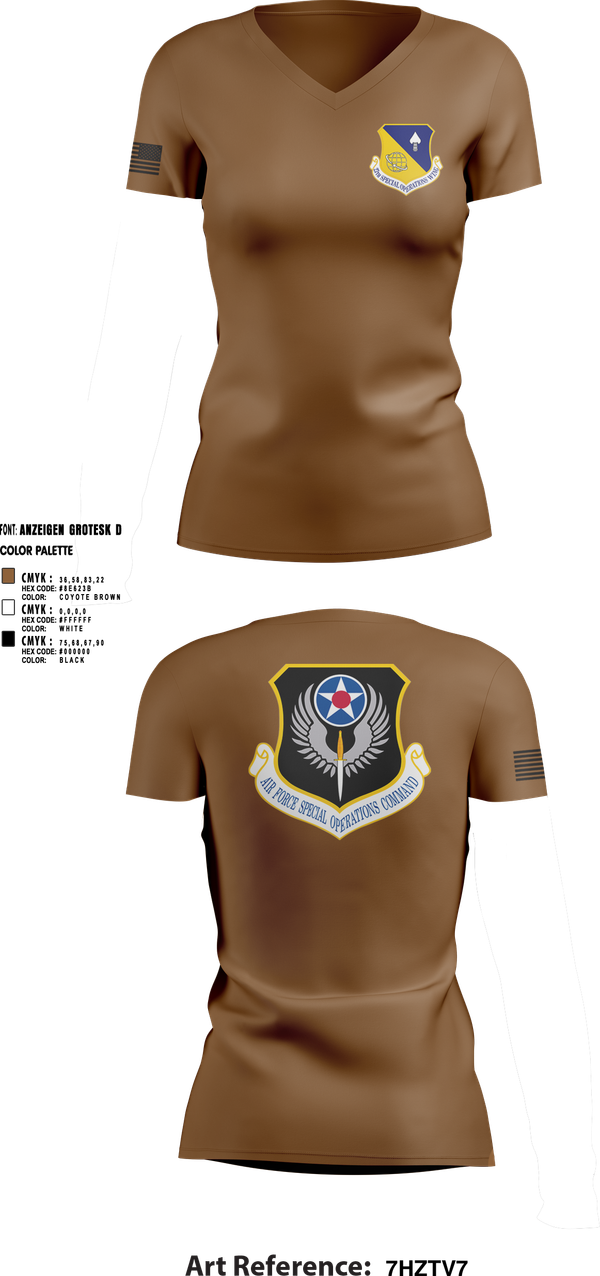 Womens Short Sleeve Vneck Shirt, 27 Cannon AFB Chapel, , Teamtime, Team time, sublimation, custom sports apparel, team uniforms, spirit wear, spiritwear, sports uniforms, custom shirts, team store, custom team store, fundraiser sports, apparel fundraiser