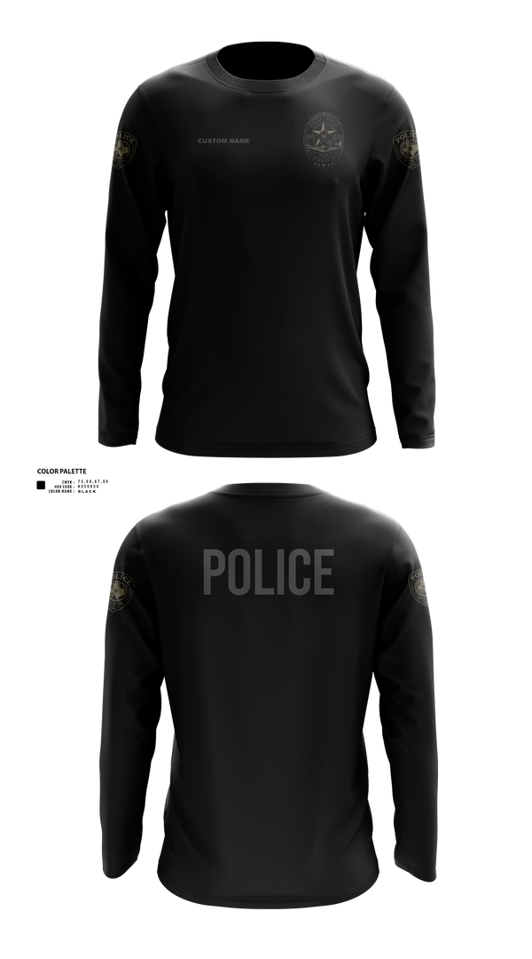 Long Sleeve Performance Shirt, Tye Police - TX, Police, Teamtime, Team time, sublimation, custom sports apparel, team uniforms, spirit wear, spiritwear, sports uniforms, custom shirts, team store, custom team store, fundraiser sports, apparel fundraiser
