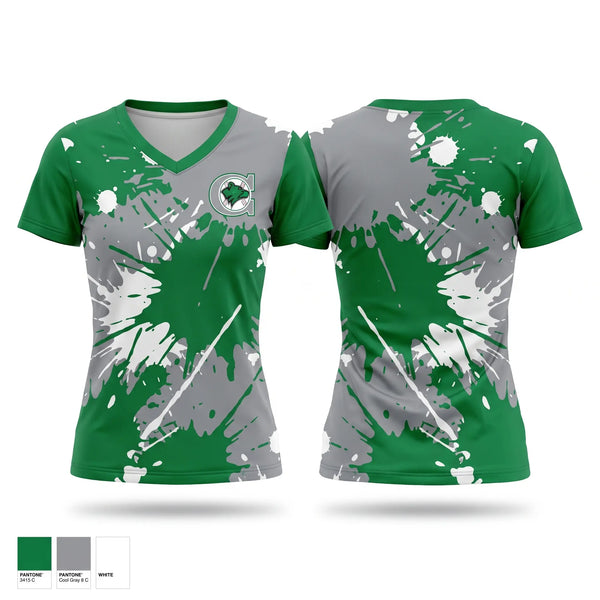Womens Short Sleeve Vneck Shirt, East Brunswick Cubs, Baseball, Teamtime, Team time, sublimation, custom sports apparel, team uniforms, spirit wear, spiritwear, sports uniforms, custom shirts, team store, custom team store, fundraiser sports, apparel fundraiser