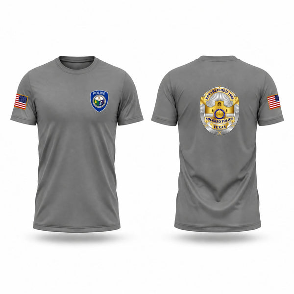 Short Sleeve Performance Shirt, Socorro Police Department, Police, Teamtime, Team time, sublimation, custom sports apparel, team uniforms, spirit wear, spiritwear, sports uniforms, custom shirts, team store, custom team store, fundraiser sports, apparel fundraiser