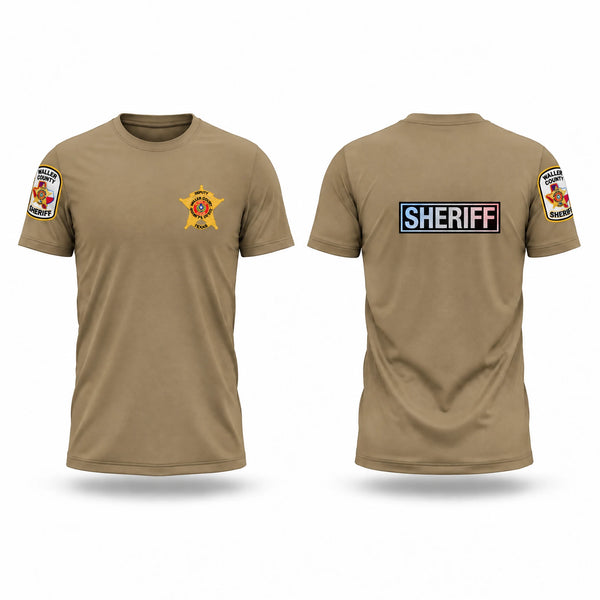Old School Cotton Feel Shirt, WALLER COUNTY SHERIFF, Police, Teamtime, Team time, sublimation, custom sports apparel, team uniforms, spirit wear, spiritwear, sports uniforms, custom shirts, team store, custom team store, fundraiser sports, apparel fundraiser