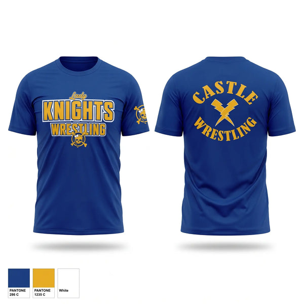 Short Sleeve Performance Shirt, Castle Lady Knights, Wrestling, Teamtime, Team time, sublimation, custom sports apparel, team uniforms, spirit wear, spiritwear, sports uniforms, custom shirts, team store, custom team store, fundraiser sports, apparel fundraiser