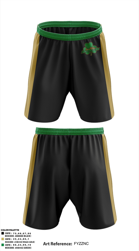 Athletic Shorts With Pockets, 11U Southline Shamrocks, Baseball, Teamtime, Team time, sublimation, custom sports apparel, team uniforms, spirit wear, spiritwear, sports uniforms, custom shirts, team store, custom team store, fundraiser sports, apparel fundraiser