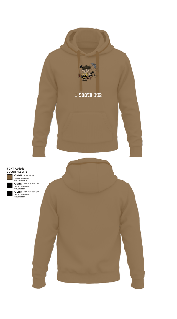 Hoodie, 1-508th PIR, Army, Teamtime, Team time, sublimation, custom sports apparel, team uniforms, spirit wear, spiritwear, sports uniforms, custom shirts, team store, custom team store, fundraiser sports, apparel fundraiser
