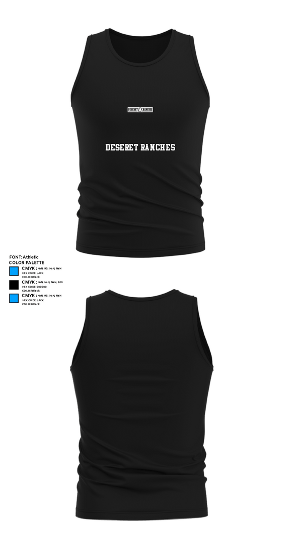 Tank Top, Deseret Ranches, , Teamtime, Team time, sublimation, custom sports apparel, team uniforms, spirit wear, spiritwear, sports uniforms, custom shirts, team store, custom team store, fundraiser sports, apparel fundraiser