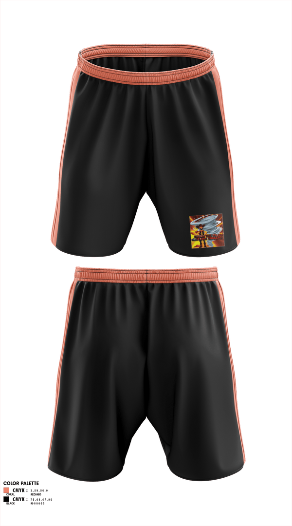Athletic Shorts With Pockets, Ride The Storm Storm Chasers, , Teamtime, Team time, sublimation, custom sports apparel, team uniforms, spirit wear, spiritwear, sports uniforms, custom shirts, team store, custom team store, fundraiser sports, apparel fundraiser