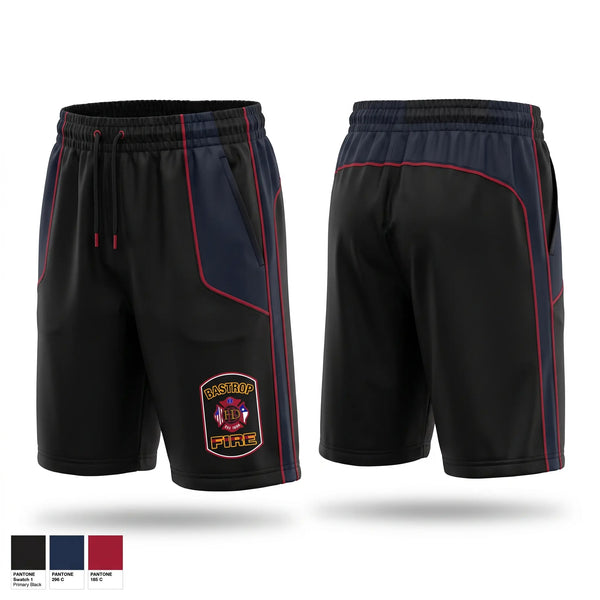 Athletic Shorts With Pockets, Station 1, Fire Department, Teamtime, Team time, sublimation, custom sports apparel, team uniforms, spirit wear, spiritwear, sports uniforms, custom shirts, team store, custom team store, fundraiser sports, apparel fundraiser