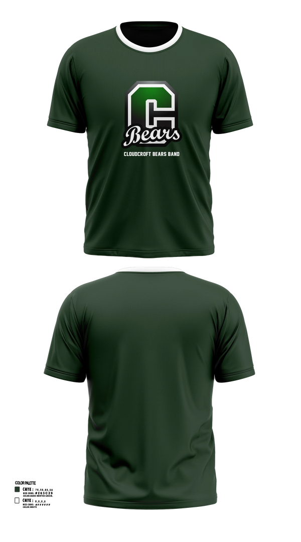 Short Sleeve Performance Shirt, Cloudcroft Bears Band, Spirit Store, Teamtime, Team time, sublimation, custom sports apparel, team uniforms, spirit wear, spiritwear, sports uniforms, custom shirts, team store, custom team store, fundraiser sports, apparel fundraiser