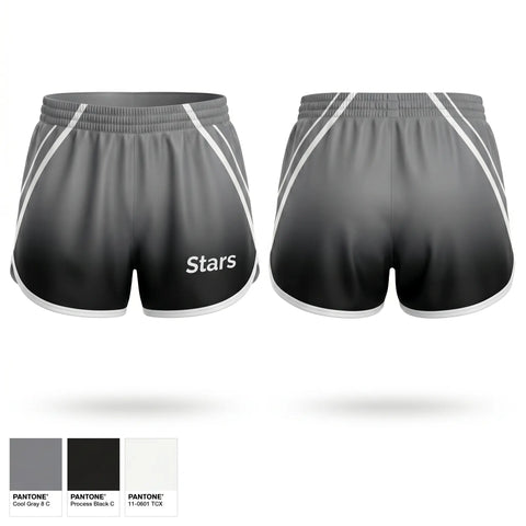 Womens Shorts, Stars, Softball, Teamtime, Team time, sublimation, custom sports apparel, team uniforms, spirit wear, spiritwear, sports uniforms, custom shirts, team store, custom team store, fundraiser sports, apparel fundraiser