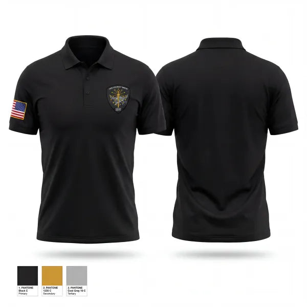 Short Sleeve Performance Polo, SERT, Police, Teamtime, Team time, sublimation, custom sports apparel, team uniforms, spirit wear, spiritwear, sports uniforms, custom shirts, team store, custom team store, fundraiser sports, apparel fundraiser