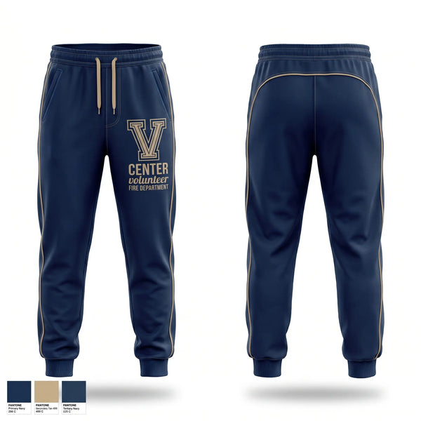 Sweatpants, Center volunteer Fire department, Fire Department, Teamtime, Team time, sublimation, custom sports apparel, team uniforms, spirit wear, spiritwear, sports uniforms, custom shirts, team store, custom team store, fundraiser sports, apparel fundraiser
