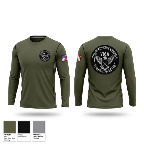 Long Sleeve Performance Shirt, Veterans Motorcycle Association, , Teamtime, Team time, sublimation, custom sports apparel, team uniforms, spirit wear, spiritwear, sports uniforms, custom shirts, team store, custom team store, fundraiser sports, apparel fundraiser