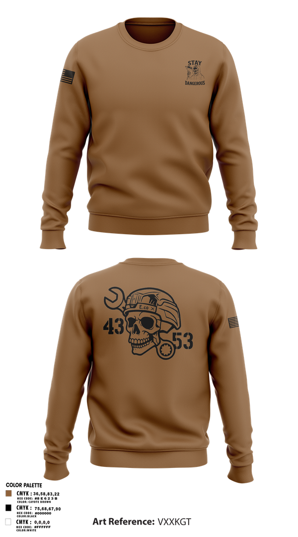 Crew Neck Sweatshirt, 4-3 AHB, , Teamtime, Team time, sublimation, custom sports apparel, team uniforms, spirit wear, spiritwear, sports uniforms, custom shirts, team store, custom team store, fundraiser sports, apparel fundraiser