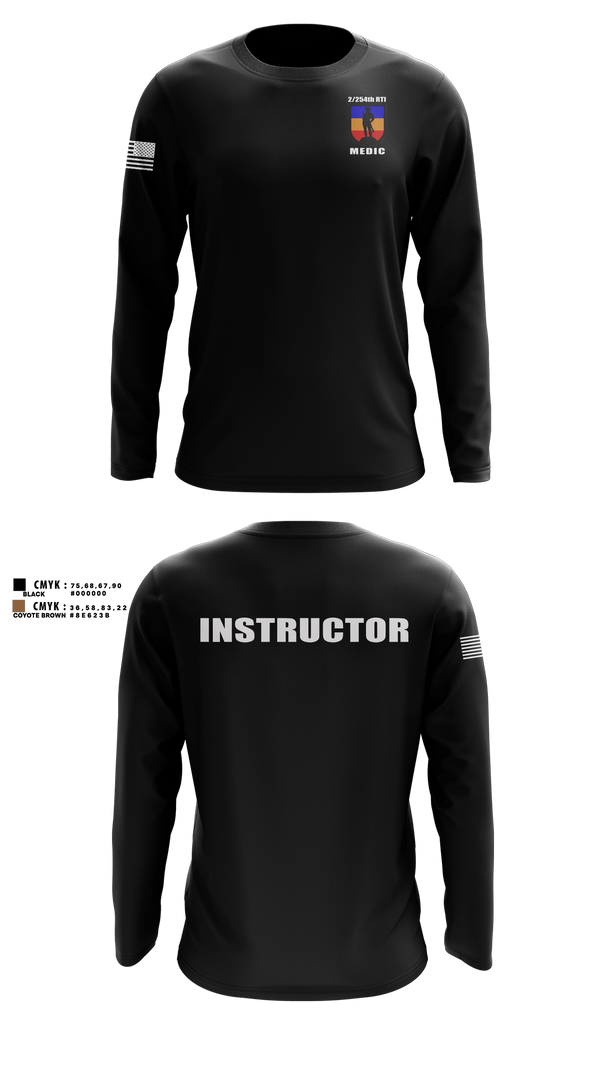 Long Sleeve Performance Shirt, 2/254 RTI, Army, Teamtime, Team time, sublimation, custom sports apparel, team uniforms, spirit wear, spiritwear, sports uniforms, custom shirts, team store, custom team store, fundraiser sports, apparel fundraiser