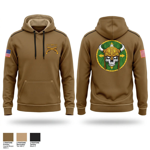 Hoodie, 977 MP CO, Army, Teamtime, Team time, sublimation, custom sports apparel, team uniforms, spirit wear, spiritwear, sports uniforms, custom shirts, team store, custom team store, fundraiser sports, apparel fundraiser