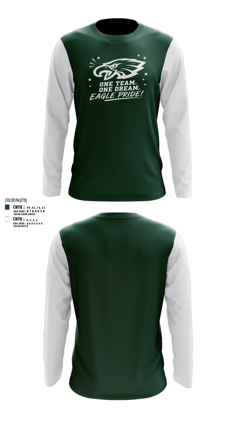 Long Sleeve Performance Shirt, Exhalt Eagles, Cheer, Teamtime, Team time, sublimation, custom sports apparel, team uniforms, spirit wear, spiritwear, sports uniforms, custom shirts, team store, custom team store, fundraiser sports, apparel fundraiser