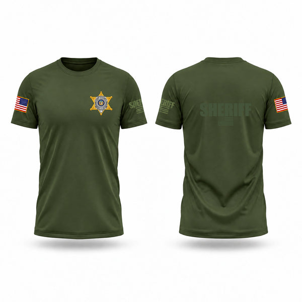 Old School Cotton Feel Shirt, Clay County Sheriff, Police, Teamtime, Team time, sublimation, custom sports apparel, team uniforms, spirit wear, spiritwear, sports uniforms, custom shirts, team store, custom team store, fundraiser sports, apparel fundraiser