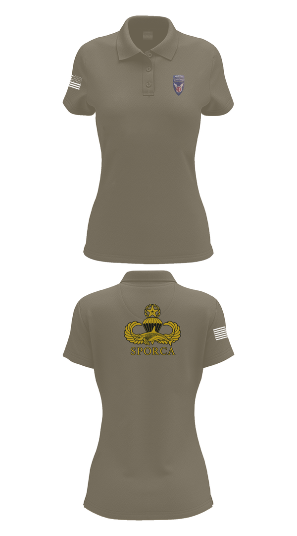 Womens Short Sleeve Performance Polo, HHC, 725th BSB, 2/11 ABN, , Teamtime, Team time, sublimation, custom sports apparel, team uniforms, spirit wear, spiritwear, sports uniforms, custom shirts, team store, custom team store, fundraiser sports, apparel fundraiser