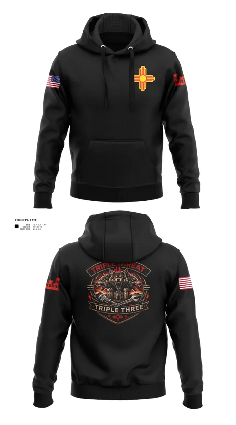 Hoodie, 333rd Triple Threat 2, Army, Teamtime, Team time, sublimation, custom sports apparel, team uniforms, spirit wear, spiritwear, sports uniforms, custom shirts, team store, custom team store, fundraiser sports, apparel fundraiser