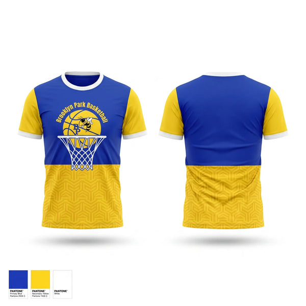 Short Sleeve Performance Shirt, Brooklyn Park Bees, Men's Basketball, Teamtime, Team time, sublimation, custom sports apparel, team uniforms, spirit wear, spiritwear, sports uniforms, custom shirts, team store, custom team store, fundraiser sports, apparel fundraiser