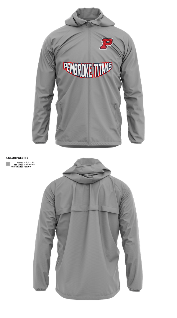 Windbreaker, Pembroke Titans Football And Cheer, , Teamtime, Team time, sublimation, custom sports apparel, team uniforms, spirit wear, spiritwear, sports uniforms, custom shirts, team store, custom team store, fundraiser sports, apparel fundraiser