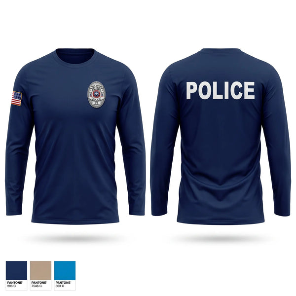 Long Sleeve Performance Shirt, Palm Valley Police Department, Police, Teamtime, Team time, sublimation, custom sports apparel, team uniforms, spirit wear, spiritwear, sports uniforms, custom shirts, team store, custom team store, fundraiser sports, apparel fundraiser