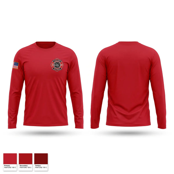 Long Sleeve Performance Shirt, Williams Township Fire Company, Fire Department, Teamtime, Team time, sublimation, custom sports apparel, team uniforms, spirit wear, spiritwear, sports uniforms, custom shirts, team store, custom team store, fundraiser sports, apparel fundraiser
