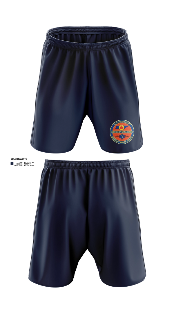 Athletic Shorts With Pockets, JEFFERSON COUNTY EMS, EMS/EMT, Teamtime, Team time, sublimation, custom sports apparel, team uniforms, spirit wear, spiritwear, sports uniforms, custom shirts, team store, custom team store, fundraiser sports, apparel fundraiser