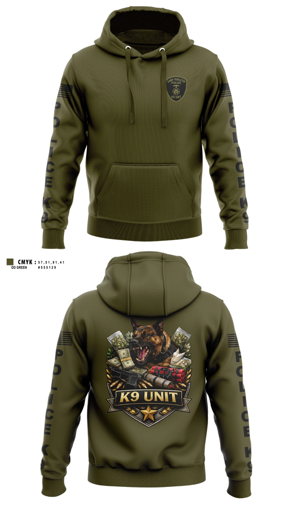 Hoodie, Camp Pendleton PMO K9, Marines, Teamtime, Team time, sublimation, custom sports apparel, team uniforms, spirit wear, spiritwear, sports uniforms, custom shirts, team store, custom team store, fundraiser sports, apparel fundraiser