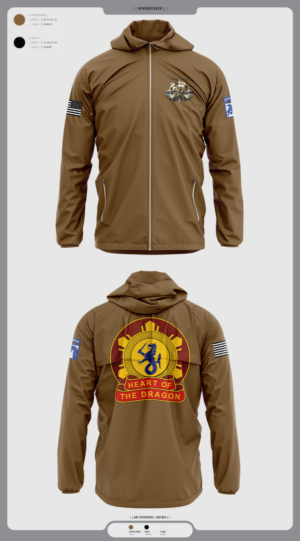 Windbreaker, 126th PLS Co, , Teamtime, Team time, sublimation, custom sports apparel, team uniforms, spirit wear, spiritwear, sports uniforms, custom shirts, team store, custom team store, fundraiser sports, apparel fundraiser