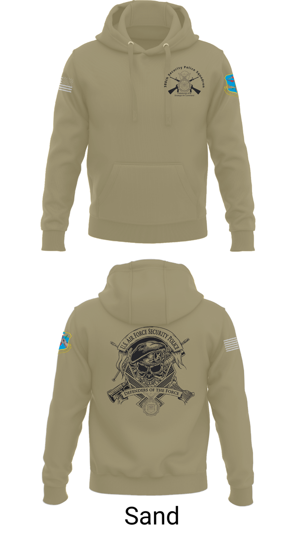 Hoodie, 380th Security Police Squadron, , Teamtime, Team time, sublimation, custom sports apparel, team uniforms, spirit wear, spiritwear, sports uniforms, custom shirts, team store, custom team store, fundraiser sports, apparel fundraiser