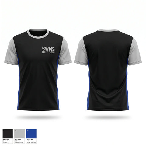 Short Sleeve Performance Shirt, SWMS cheerleading, Cheer, Teamtime, Team time, sublimation, custom sports apparel, team uniforms, spirit wear, spiritwear, sports uniforms, custom shirts, team store, custom team store, fundraiser sports, apparel fundraiser
