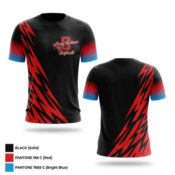 Short Sleeve Performance Shirt, Sissonville Lady Indians, Softball, Teamtime, Team time, sublimation, custom sports apparel, team uniforms, spirit wear, spiritwear, sports uniforms, custom shirts, team store, custom team store, fundraiser sports, apparel fundraiser