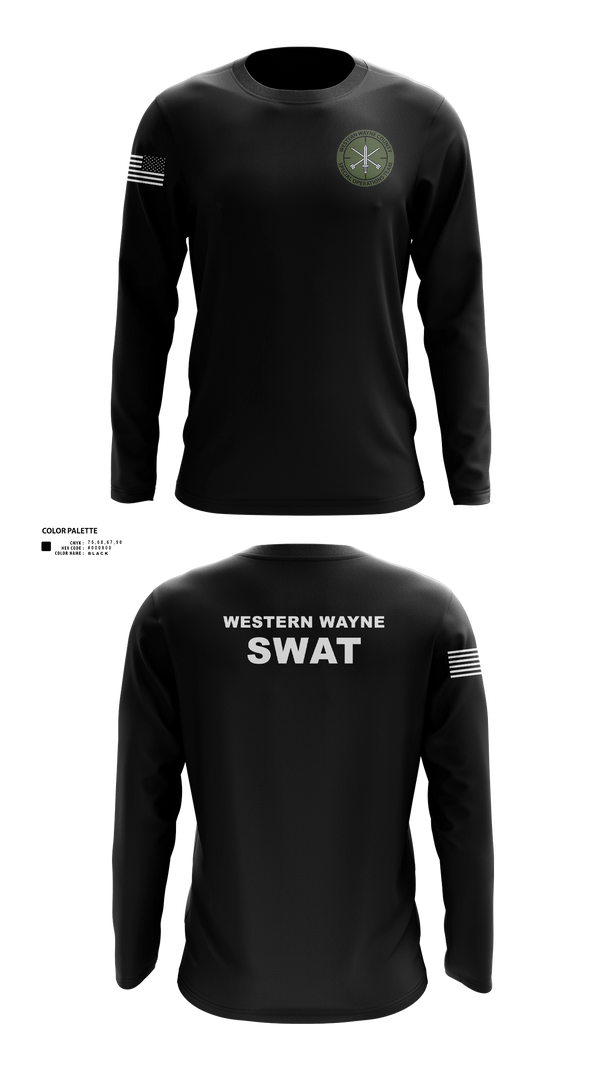 Long Sleeve Performance Shirt, Western Wayne SOT, Police, Teamtime, Team time, sublimation, custom sports apparel, team uniforms, spirit wear, spiritwear, sports uniforms, custom shirts, team store, custom team store, fundraiser sports, apparel fundraiser