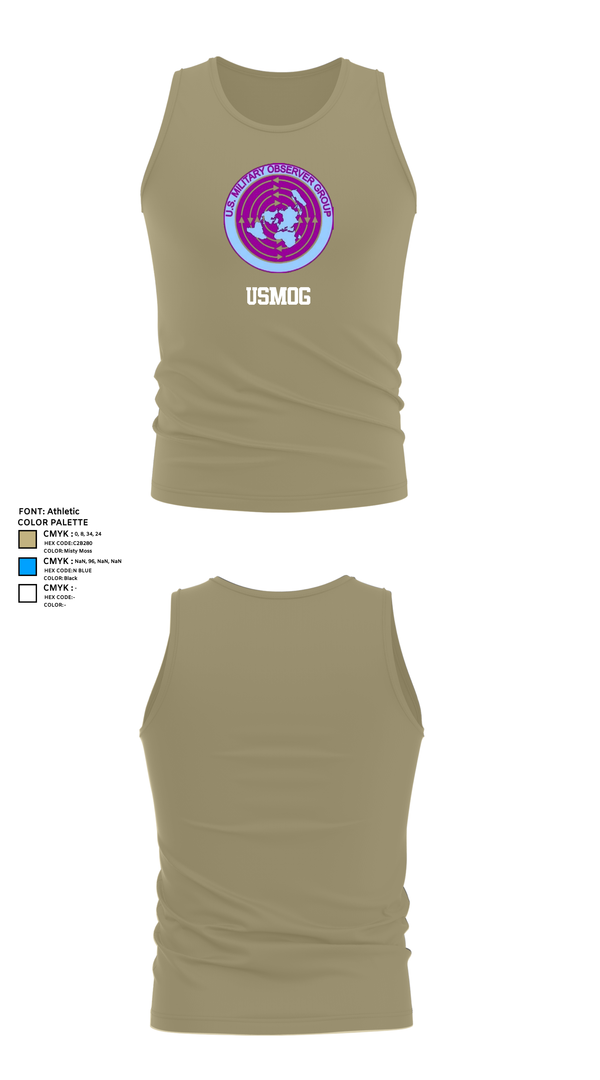 Tank Top, USMOG, Army, Teamtime, Team time, sublimation, custom sports apparel, team uniforms, spirit wear, spiritwear, sports uniforms, custom shirts, team store, custom team store, fundraiser sports, apparel fundraiser