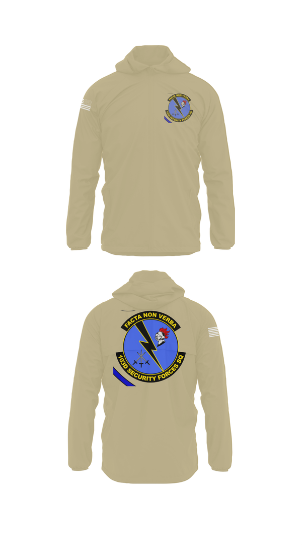 Windbreaker, 103d SECURITY FORCES SQUADRON, , Teamtime, Team time, sublimation, custom sports apparel, team uniforms, spirit wear, spiritwear, sports uniforms, custom shirts, team store, custom team store, fundraiser sports, apparel fundraiser
