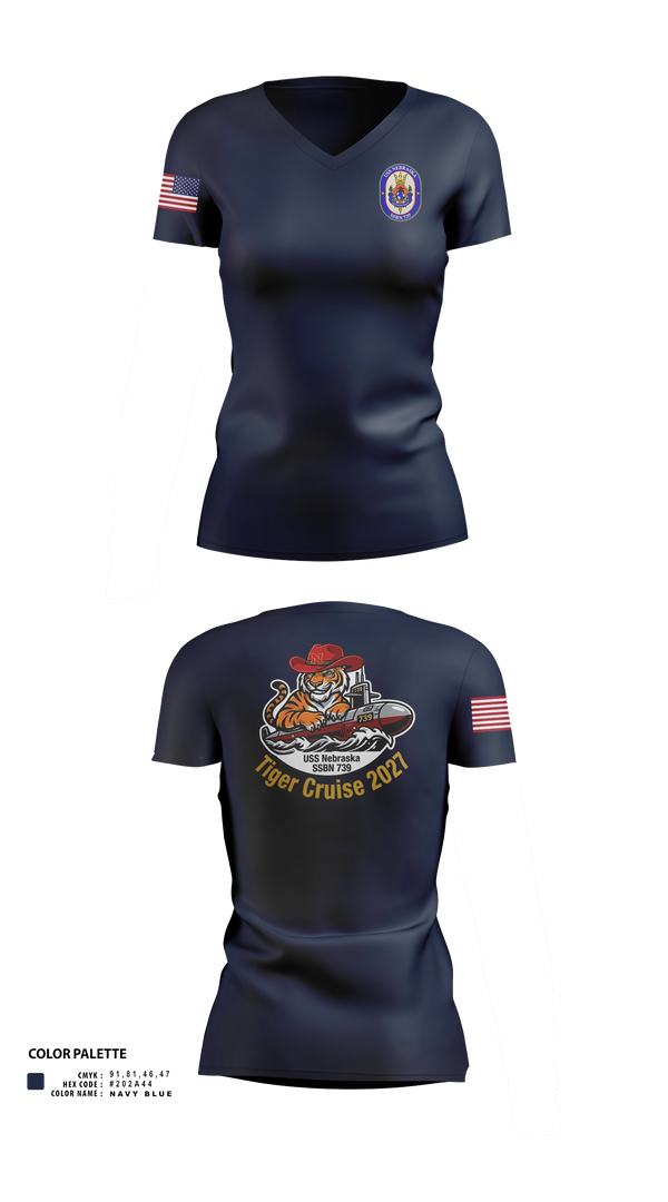 Womens Short Sleeve Vneck Shirt, NAVY, Navy, Teamtime, Team time, sublimation, custom sports apparel, team uniforms, spirit wear, spiritwear, sports uniforms, custom shirts, team store, custom team store, fundraiser sports, apparel fundraiser