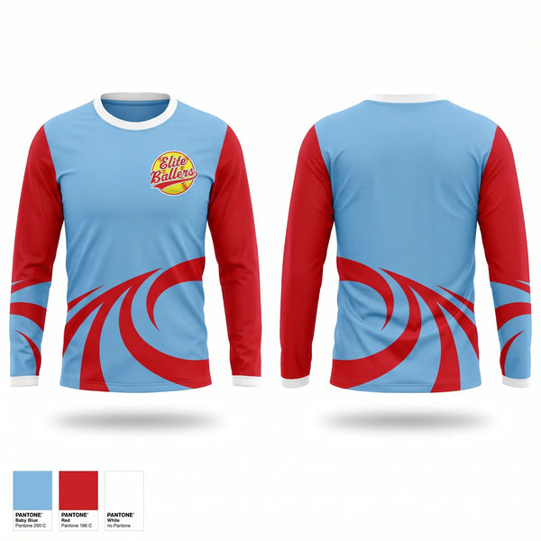 Long Sleeve Performance Shirt, Elite Ballers, Softball, Teamtime, Team time, sublimation, custom sports apparel, team uniforms, spirit wear, spiritwear, sports uniforms, custom shirts, team store, custom team store, fundraiser sports, apparel fundraiser